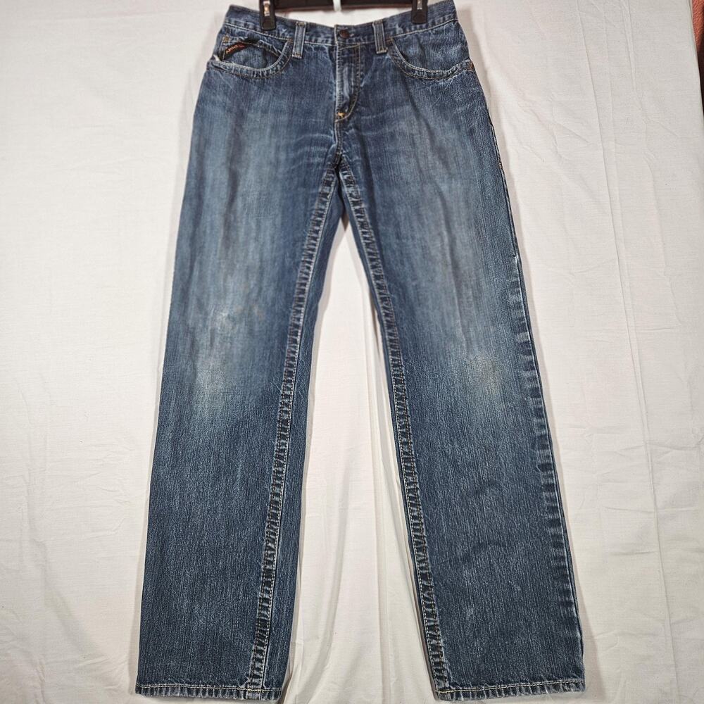 Vintage Ariat Work FR M3 Loose Jeans Mens *32x35 Blue Medium Wash Loose Straight
